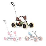 BERG Pedal-Gokart Buzzy Retro 2-in-1 incl. Schubstange, Gokart mit Freilauf, Tretfahrzeug, Kinderfahrzeug mit Handbremse, Tretfahrzeug mit hohem Sicherheitstandard, gokart ab 2 Jahre