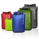 Frelaxy wasserdichte Taschen 3-Stück/5-Stück, Ultraleicht Dry Bag, Outdoor Trockenbeutel Aufbewahrungsbeutel für Wandern, Camping, Schwimmen, Bootfahren, Kajakfahren(5-Stück)