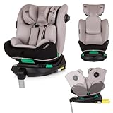 Chipolino Kindersitz i-Size Olympus (40-150cm) ISOFIX 360 Grad drehbar Stützbein, Farben:beige