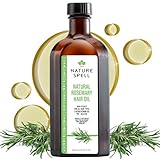 Nature Spell Rosmarinöl für Haar & Haut, Rosmarinöl für Haarwachstum, pflegt trockenes, strapaziertes Haar, gegen Haarausfall – 150 ml