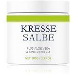 Kressesalbe - Aktiv Kressesalbe Gegen Altersflecken, Pigmentflecken Creme, Kresse Salbe Gesichtscreme, Naturkosmetik Aufhellende Creme Gegen Pigmentflecken, Altersflecken Creme für das Gesich (1x)