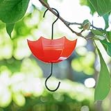 Ameisengraben für Kolibri-Futterspender, roter Regenschirm-Ameisenschutz mit großer Kapazität, Kolibri-Futterspender Ameisenschutz, Kunststoff zum Aufhängen, Ameisenschutz für Gartendekoration