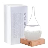 Sturmglas Mode Kreative Wassertropfen Glas Barometer Sturmglas zur Wettervorhersage Coole Ausgefallene Geschenke Verwendet für Heim und Büro Desktop-Dekoration Kleines Weihnachtsgeschenke(Small)