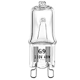 EKSAVE 10 Stück G9 Halogenlampen 40W 230V Halogen Leuchtmittel 520LM 2700K Dimmbar Warmweiß