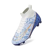 Fussballschuhe Kinder Fußballschuhe für Jungen MädchenHigh Top Football Shoes Stollenschuhe Fußball Kunstrasen Football Boots Kinder Trainingsschuhe Outdoor Sportschuhe Jugendliche Soccer Shoes