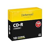 Intenso KF00419 CD-R Rohlinge 700MB, 52x, Slim Case, 10er Box, 10er Slimcase