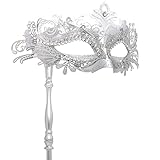 Coddsmz Venezianische Maske Damen Masquerade Ball Mask Halloween Kostüm Maske Karneval Maske für Damen Cosplay Party Kostüm Maske