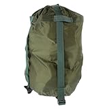 ELAYARD Schlafsack Kompressionsbeutel mit Verstellbaren Riemen Robust für Camping Wandern Rucksacktouren Outdoor Schlafsäcke und Decken Aufbewahrung Grün