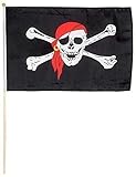 Bartl 1546 Piratenfahne Stockfahne Piratenflagge 40x30 cm