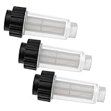 vhbw 3x Anti-Schmutz-Filter Ersatz für Kärcher 4.730-059.0 für Hochdruckreiniger mit 3/4' AG Wasseranschluss