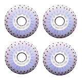 LED-beleuchtete Inline-Skate-Rollen, 90-125 mm, Härtegrad 90A, mehrfarbig, 104 Flintpartikel (blaues Licht, 100 mm)