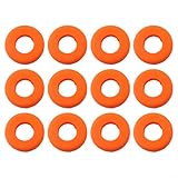 Tennisschläger-Stoßdämpfer 12 Silikon-Dämpfer für verbessertes Spielerlebnis (Orange)