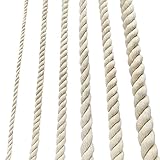 Baumwollkordel Kordel Baumwollseil Rope Garn Dickes Seil 8mm Makramee Regenbogen DIY Set (5M)