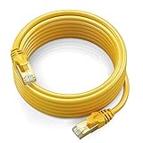 Cat 7 Ethernet-Kabel 4,5 m – High-Speed Internet & Netzwerk LAN Patchkabel, RJ45 Stecker – 4,5 m / gelb – perfekt für Gaming, Streaming und mehr