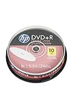 HP DVD+R DL Rohlinge bedruckbar, 10er Spindel DVD+R 8,5 GB