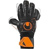 uhlsport SPEED CONTACT SOFT FLEX FRAME Torwarthandschuhe Fußball schwarz/weiß/fluo orange Größe 8