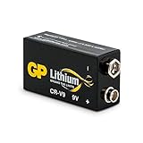 GP Batterie Lithium (9 Volt E-Block, CR-V9) 10 Jahres Batterie ideal für z.B. Rauchmelder