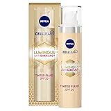 NIVEA Cellular LUMINOUS 630 Anti-Dark Spot Getöntes Fluid LSF 20 Double Corrector (40 ml), Korrektur von dunklen Flecken, Gesichts-Concealer für leuchtende Haut