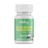 Vitabay Aloe Vera Kapseln hochdosiert (Barbadensis Miller) 6000 mg - Made in Germany 90 Aloe Vera Konzentrat Kapseln - Aloe Vera Capsules Caps Aloe Vera Tabletten - Aloe Kapseln Aloevera Kapsel vegan