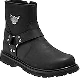 Harley-Davidson Men's Rambert 7-Inch Black Leather Motorcycle Boots D93491