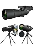Spektiv Monokular Teleskop Hohe Vergrößerung HD 25-75x60 Variabler Multiplikator Low Light Nachtsicht für Zielschießen Jagd Vogelbeobachtung Wildlife Landschaft