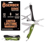 Gerber Multifunktionswerkzeug mit 12 Funktionen, Dime Pocket Multi-tool, Grün, 31-003621