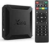 Puersit Android 10.0 TV Box, X96 Q, Allwinner H313 Quad Core Arm Cortex A53, 2GB RAM 16GB ROM Smart, Soporte 4K 3D HDR, 2.4GHz WiFi