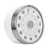 Magnetischer Timer, Countdown-Timer Magnetisches Saugdesign Verbessert das Zeitmanagement Helles großes Zifferblatt Rotes Zeitfarbrad zum Kochen