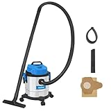 Güde Mit_Beutel, Tasche, L 17000, NASS-TROCKENSAUGER GNTS 12L, Blau, Silber,schwarz, 1200 W, 80 Dezibel
