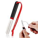 WKRTDY 1pcs Doppelseitiger Hook Sharpener, Hakenschärfer, Diamantfeile für scharfe Angelhaken, praktisches Schleifwerkzeug und Zubehör für Outdoor-Angeln, hoher Handlichkeit und Effektivität