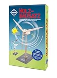 Pebaro 834/2 Solar Holzbausatz Windrad, 3D Puzzle, Modellbausatz, Basteln mit Holz, Holzpuzzle, Bastelset, vorgestanzte Holzplatte, ausbrechen, zusammenstecken, fertig, Geschenkidee