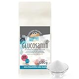 GOLDEN PEANUT Glucosamin HCl Pulver 1,2 kg Nachfüllpack aus natürlichen Quellen ohne Zusätze oder Rieselhilfen