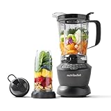nutribullet Full Size Blender Combo, Elektrischer Mixer, Multifunktionaler Zerkleinerer, Profi, 1200 Watt Leistung, 1,9l Krug, 946ml und 710ml Gläser, schwarz, NBF500MB