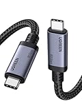 UGREEN USB4 Kabel, 80 Gbps USB C Datenkabel, 240W USB C Ladekabel, 1M mit 16K oder dual 8K Videosignalübertragung, kompatibel mit MacBook/Monitor/Dockingstation/iPad/iPhone