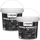 TECPO Mehrzweckfett, 10kg Universal Schmierfett Lagerfett Lithiumfett K2 K-30