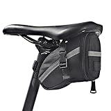 MITUMORMOR Fahrrad Satteltasche, Fahrradtasche Sattel, Rahmentasche Fahrradtasche Oberrohrtasche wasserdichte Aero Wedge Pack Mountainbike Bag für Mountainbikes, Citybikes Fahrräder - Schwarz