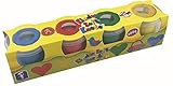 Feuchtmann Spielwaren Feuchtmann 628.0510 - Kinder Soft Knete, Set mit 4 Dosen à ca. 150 g, lufttrocknende Modelliermasse für Kinder ab 3 Jahre als Geschenk für kreatives Spielen