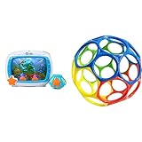 Baby Einstein & Bright Starts, Oball Classic, flexibler und leicht zu handhabender Ball, sensorisches Aktivitätsspielzeug für Kinder aller Altersstufen, mehrfarbig