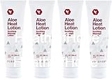 4 Tuben Living Aloe heat lotion (4 oz pro Tube) Wohltuende Massage 118 ml, 4 pieces