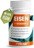 Eisentabletten 180x mit 40 mg Eisen + Vitamin C (40mg) aus...