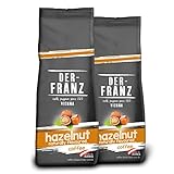 DER-FRANZ Kaffee, aromatisiert mit Haselnuss, gemahlen, 2 x 500 g