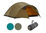 Grand Canyon Topeka 4 - Kuppelzelt für 4 Personen | Ultra-leicht, wasserdicht, kleines Packmaß | Zelt für Trekking, Camping, Outdoor | Capulet Olive (Grün)