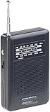 PEARL Mittelwellenradio: Analoges Taschenradio TAR-202 mit UKW- und MW-Empfang (MW Radio, Radio batteriebetrieben, Kleines Kofferradio mit Batterie)