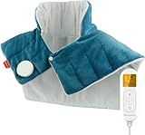 Comfytemp Voll gewichtetes Heizkissen für Nacken Schulter mit 9 Wärmestufen 0,5-9h Abschaltautomatik, 1 kg Nackenwärmer Schulterwärmer waschbar Wärmekissen 53x48cm Elektrisches Wärmecape