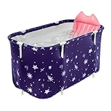 Faltbadewanne - Kompakter Falten-Badeeimer Rechteckige Duschbadewanne | Tragbare Außen- und Indoor-Badewannenlösung für Erwachsene und Kinder, Camping, Heimbad und Warmes Wetter waschen