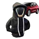 Schaltknaufabdeckung mit Kapuze, kreativ, für Auto-Schaltknauf, Staubschutz für Schalthebel, lustige Kapuzen-Sweatshirts für Schalthebel