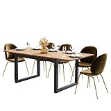 Newfurn Esstisch ausziehbar 160-200 cm inkl. Tischplatte Anthrazit Wildeiche Esszimmertisch Vintage Industrial - 160x75x90 cm (BxHxT) - Tisch Küchentisch Speisetisch Esszimmer