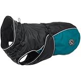 HUNTER Hundemantel UPPSALA ALLROUNDER, Farbe: anthrazit/petrol, wasser- und windabweisend, herausknöpfbares Innenfutter, reflektierende Paspeln, elastische Fixiergummis, optimaler Sitz, Größe: 40