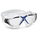 Aqua Sphere Vista Schwimmmaske, transparent grau/blau/transparentes Glas, Einheitsgröße