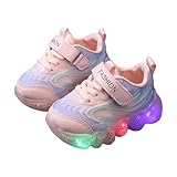 Generisch Kinderschuhe Leuchtende Schuhe LED Leuchtende Sportschuhe Freizeitschuhe Atmungsaktive Baby-Kinderschuhe Sneaker Kinder 29 (Pink, 29)